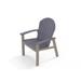 Highland Dunes Augusto Dining Height Metal Adirondack Chair in Gray/Brown | 38 H x 28 W x 28 D in | Wayfair CA955BD90B4F4BFB9FF485CAFCE99217