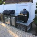 RTA Outdoor Living 30" 1-Piece 1-Burner Charcoal Grill Island Concrete in Gray | 17.25 H x 34 W x 32 D in | Wayfair RTAC-K3-SG-WAP