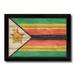 Spot Color Art 'Zimbabwe Country Flag' Framed Graphic Art Print on Canvas in Green | 19 H x 27 W x 1 D in | Wayfair 6434WB1927