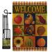 Breeze Decor Autumn Collage Fall Harvest & Impressions 2-Sided Burlap 19 x 13 in. Flag set in Brown | 18.5 H x 13 W in | Wayfair