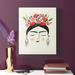 Etta Avenue™ Teen Corinne Frida's Dreams Bright Floral Illustration Wall Décor Canvas in Black/Red/White | 1.5 D in | Wayfair