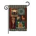 Breeze Decor Winter Lakeview Cabins Winter 2-Sided 19 x 13 in. Garden Flag in Black/Brown | 18.5 H x 13 W in | Wayfair