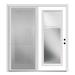 Verona Home Design Smooth Internal Blinds Clear Prehung Patio Door Fiberglass | 80 H x 60 W x 1.75 D in | Wayfair ZZ20539L