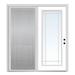 Verona Home Design Internal Grilles Clear Prehung Patio Door Metal | 80 H x 64 W x 1.75 D in | Wayfair ZZ20531L