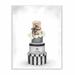 Stupell Industries 'Fashion Dog Box Stack Neutral Gray Painting' Graphic Art Wood in Brown | 19 H x 13 W x 0.5 D in | Wayfair ygg-158_wd_13x19