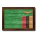 Spot Color Art 'Zambia Country Flag' Framed Graphic Art Print on Canvas in Green | 19 H x 27 W x 1 D in | Wayfair 6432BG1927