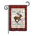 Breeze Decor Cheer to Reindeer Winter Seasonal Christmas Impressions 2-Sided 19 x 13 in. Garden Flag in Red/Brown | 18.5 H x 13 W in | Wayfair