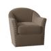Barrel Chair - Fairfield Chair Bosley 34" Wide Swivel Barrel Chair Polyester in Brown | 34 H x 34 W x 34 D in | Wayfair 6111-31_8789 06_1009Nickel