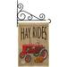 Breeze Decor Hay Rides 2-Sided Burlap 19 x 13 in. Flag Set in Black/Brown | 18.5 H x 13 W x 1 D in | Wayfair BD-HA-GS-113075-IP-DB-03-D-US18-WA