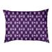 Tucker Murphy Pet™ Campion Argyle Skulls Outdoor Dog Pillow Polyester in Black/Indigo | 17 H x 52 W x 17 D in | Wayfair