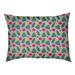 Tucker Murphy Pet™ Campion Tropical Outdoor Dog Pillow Polyester in Red/Green/Indigo | 14 H x 42.5 W x 14 D in | Wayfair