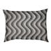 Tucker Murphy Pet™ Campion Pastel Wavy Stripe Outdoor Dog Pillow Polyester in Black/Indigo | 17 H x 42 D in | Wayfair