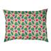 Tucker Murphy Pet™ Campion Tropical Outdoor Dog Pillow Polyester in Red/Pink/Yellow | 14 H x 42.5 W x 14 D in | Wayfair