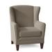 Wingback Chair - Fairfield Chair Mead 32" Wide Slipcovered Wingback Chair Fabric in Red/White/Brown | 41 H x 32 W x 33 D in | Wayfair