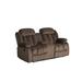 Red Barrel Studio® Gully 87" Pillow Top Arm Reclining Loveseat Microfiber/Microsuede in Brown | 39 H x 87 W x 30 D in | Wayfair