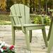 Latitude Run® Boganville Patio Dining Chair Wood in Green | 36.75 H x 28.5 W x 23 D in | Wayfair 98143CBC3E30406AAAC10302C585F3AF