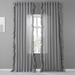 Rosalind Wheeler Lucienne Lucienne Faux Linen Sheer Curtain for Bedroom, Living Room Large Window Single Panel Linen in Gray | 96 H in | Wayfair