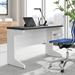 Upper Square™ Hythe Executive Desk Wood in Gray/White | 29 H x 46 W x 19.5 D in | Wayfair F9913A77EAAF4ABFAA182078664D97A1