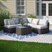 Sol 72 Outdoor™ Dayse Fully Assembled 4 - Person Seating Group w/ Cushions | wicker sofa | 26 H x 89 W x 89 D in | Wayfair