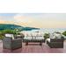 Rosecliff Heights Varney Patio Sofa w/ Sunbrella Cushion All - Weather Wicker/Wicker/Rattan/Plastic in Gray | 38 H x 80 W x 35 D in | Wayfair