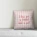 Ebern Designs Van I Love You A Bushel & A Peck Throw Pillow Polyester in Pink | 16 H x 16 W in | Wayfair E90FF3C52AFB4F7EB1B3926C7DB67C9E