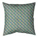 Latitude Run® Avicia Retro Diamonds Square Pillow Cover & Insert Polyester in Orange/Green/Blue | 14 H x 1 D in | Wayfair