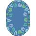 Blue/Green 96 x 0.31 in Indoor Area Rug - Carpets for Kids Printed Tufted Area Rug Nylon | 96 W x 0.31 D in | Wayfair 6517