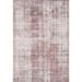 Gray/Pink 84 x 60 x 0.4 in Indoor Area Rug - Bloomsbury Market Baldev Traditional Area Rug Polyester/Wool | 84 H x 60 W x 0.4 D in | Wayfair