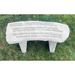 Kay Berry, Inc Garden Outdoor Bench Stone/Concrete in Gray | 13 H x 29 W x 12 D in | Wayfair 35620