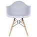 Corrigan Studio® Randalstown Arm Chair Plastic/Acrylic in Brown | 32 H x 24.5 W x 24.5 D in | Wayfair 3D41ACC4B4164D499C7051F1C2301807