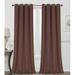 Breakwater Bay Edmondson Solid Color Max Blackout Thermal Grommet Curtain Panels Polyester in Brown | 95 H in | Wayfair