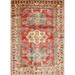 Brown/Orange 72 x 48 W in Indoor Area Rug - Bloomsbury Market Dungorbery Oriental Red/Orange/Brown Area Rug Polyester/Wool | 72 H x 48 W in | Wayfair