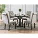 Greyleigh™ Julian 5 - Piece Dining Set Wood/Metal in Black/Brown/Gray | 30.5 H in | Wayfair FD896ADC1CC74DB2B707C431515716A3