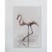 Highland Dunes 'Flamingo Splash' - Print on Canvas in Gray/Pink | 18 H x 12 W x 1.5 D in | Wayfair 6005C4F59893418DACFF6A7BE0316F04