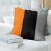 East Urban Home Oklahoma Pistol Pillow Polyester/Polyfill/Leather/Suede in Orange/Black | 26 H x 26 W x 3 D in | Wayfair