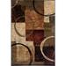 Black 114.17 x 78.74 x 0.43 in Area Rug - Lark Manor™ Geovany Abstract Brown/Area Rug Polypropylene | 114.17 H x 78.74 W x 0.43 D in | Wayfair