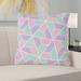 Latitude Run® Avicia Throw Pillow Linen in Pink/Green/Indigo | 14 H x 14 W x 3 D in | Wayfair 9E44FC8121304077848DEB0559894E42