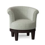Barrel Chair - Red Barrel Studio® Hanover 32" Wide Swivel Barrel Chair Linen/Polyester/Cotton/Other Performance Fabrics | Wayfair