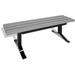 Arlmont & Co. Witherspo Plastic Park Outdoor Bench Plastic in Gray | 16.5 H x 96 W x 22 D in | Wayfair 8313F8738EF0459BAC1584D93D0A5816