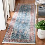 Blue/Navy 26 x 0.2 in Indoor Area Rug - Bungalow Rose Rumsey Oriental Red/Navy Area Rug Polypropylene | 26 W x 0.2 D in | Wayfair