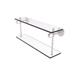 Red Barrel Studio® Margolis Two Tiered Glass Wall Shelf Glass/Metal in Gray | 9.2 H x 16 W x 5.6 D in | Wayfair 450B37801EFE4A39835C1DEA4EDC3E36