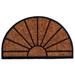 Fleur De Lis Living Needville 30 in. x 18 in. Non-Slip Indoor Door Mat Coir, Rubber | Semi-Circle 1'6" x 2'6" | Wayfair