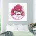 Harriet Bee Wolcott Magical Forest Canvas Art Metal in Pink | 40 H x 40 W x 1.5 D in | Wayfair 839C297C3F1F4C3C97909ED1782844A3