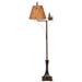 Foundry Select Ridgway 64.5" Task Floor Lamp Metal in Black/Brown | 64.5 H x 20 W x 20 D in | Wayfair A0231FC9D1BC414CBE7FF3F7B7B383A2