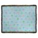 Ebern Designs Leffel Cupcake Woven Cotton Blanket Cotton in Gray/Blue | 52 H x 37 W in | Wayfair 6AEC0DC39F1A43A5A5A3B3EEEF13F428