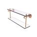 Red Barrel Studio® Margolis Two Tiered Glass Wall Shelf Glass/Metal in Brown | 9.2 H x 22 W x 5.6 D in | Wayfair 4132F5609EDD42699168414C195C5FA5