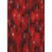 Black/Red 60 x 0.35 in Indoor Area Rug - Ivy Bronx Marshfield Patterned Red/Black Area Rug Polyester/Wool | 60 W x 0.35 D in | Wayfair