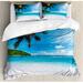 East Urban Home Microfiber Coastal Duvet Cover Set Microfiber in Blue | Queen | Wayfair nev_32352_queen