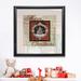 The Holiday Aisle® 'Farmhouse Christmas' Painting Canvas/Paper, Glass in Red | 30.5 H x 30.5 W x 1.5 D in | Wayfair