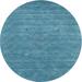 Blue 0.35 in Indoor Area Rug - East Urban Home Abstract Area Rug Polyester/Wool | 0.35 D in | Wayfair D95DED0E5CE54C418E00DB7CEC49457A